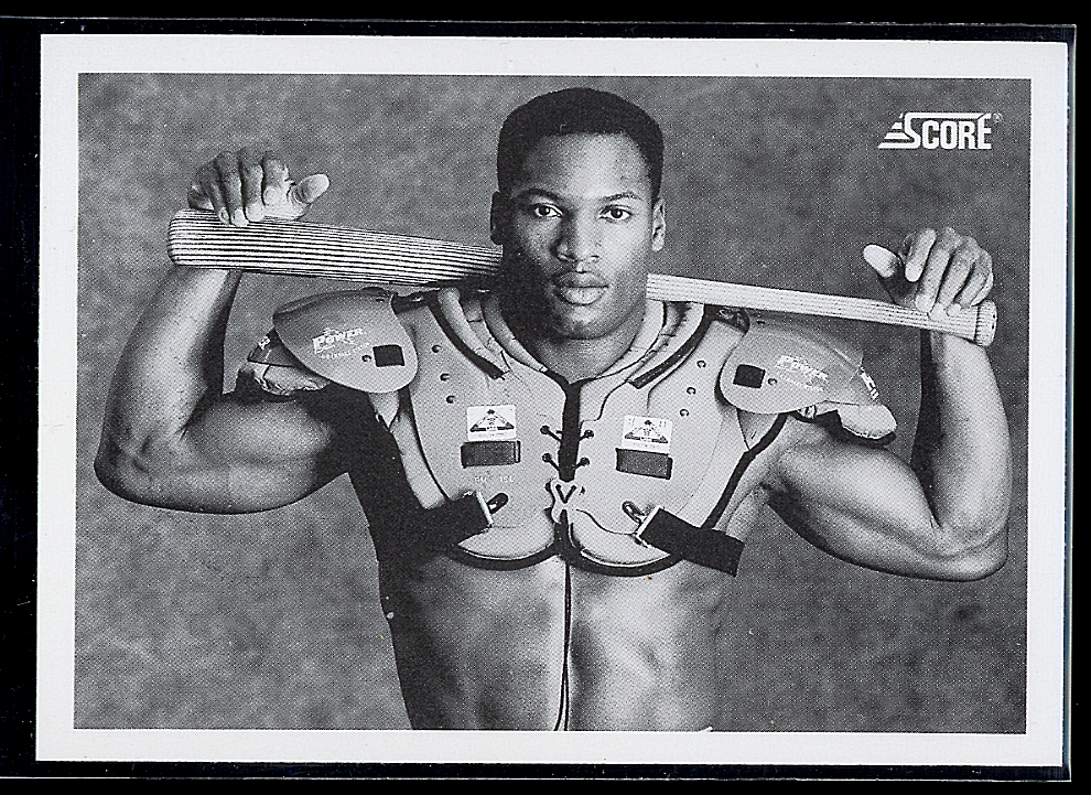 Bo Jackson Shoulderpads&Bat Trading Card, Topps, 1989.